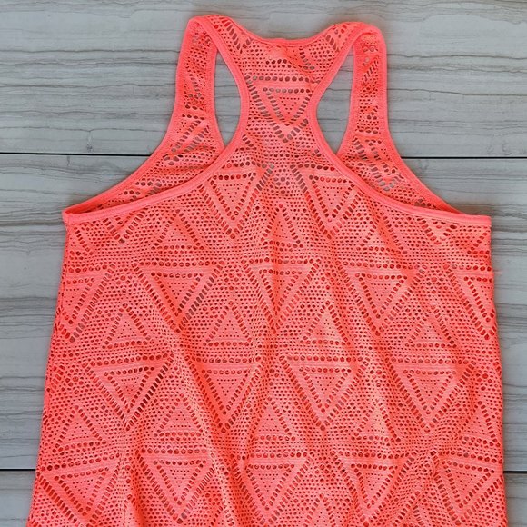 Aeropostale Hot Pink Coral Mesh Tank - Picture 2 of 4